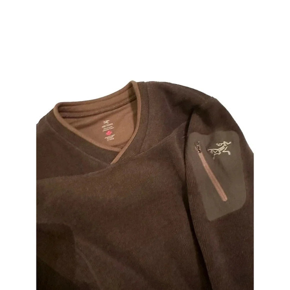 Arc'teryx Women's Brown Long Sleeve Pullover Sweatshirt Size S/P - Picture 2 of 6